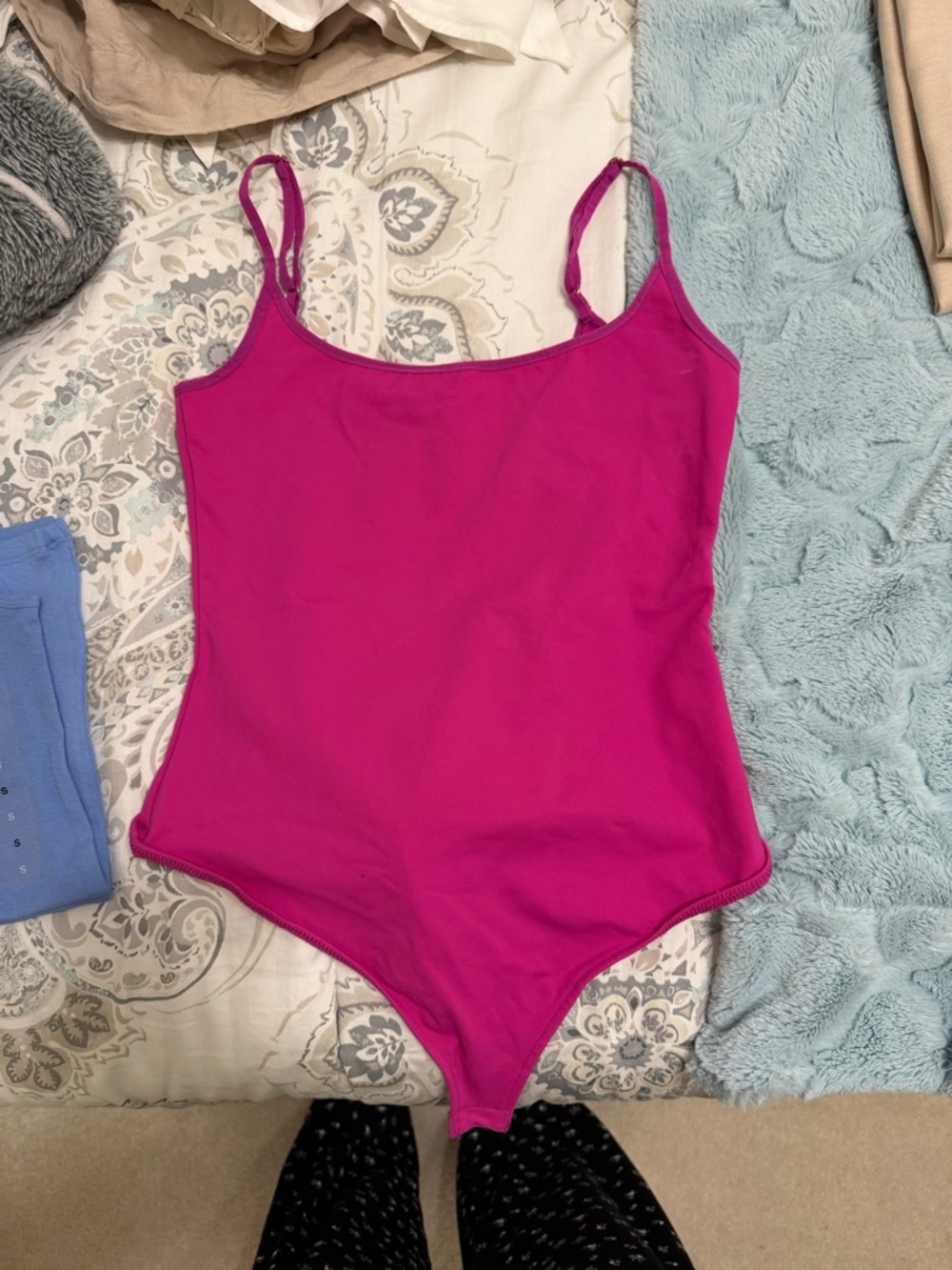 Bright Magenta Tank Bodysuit